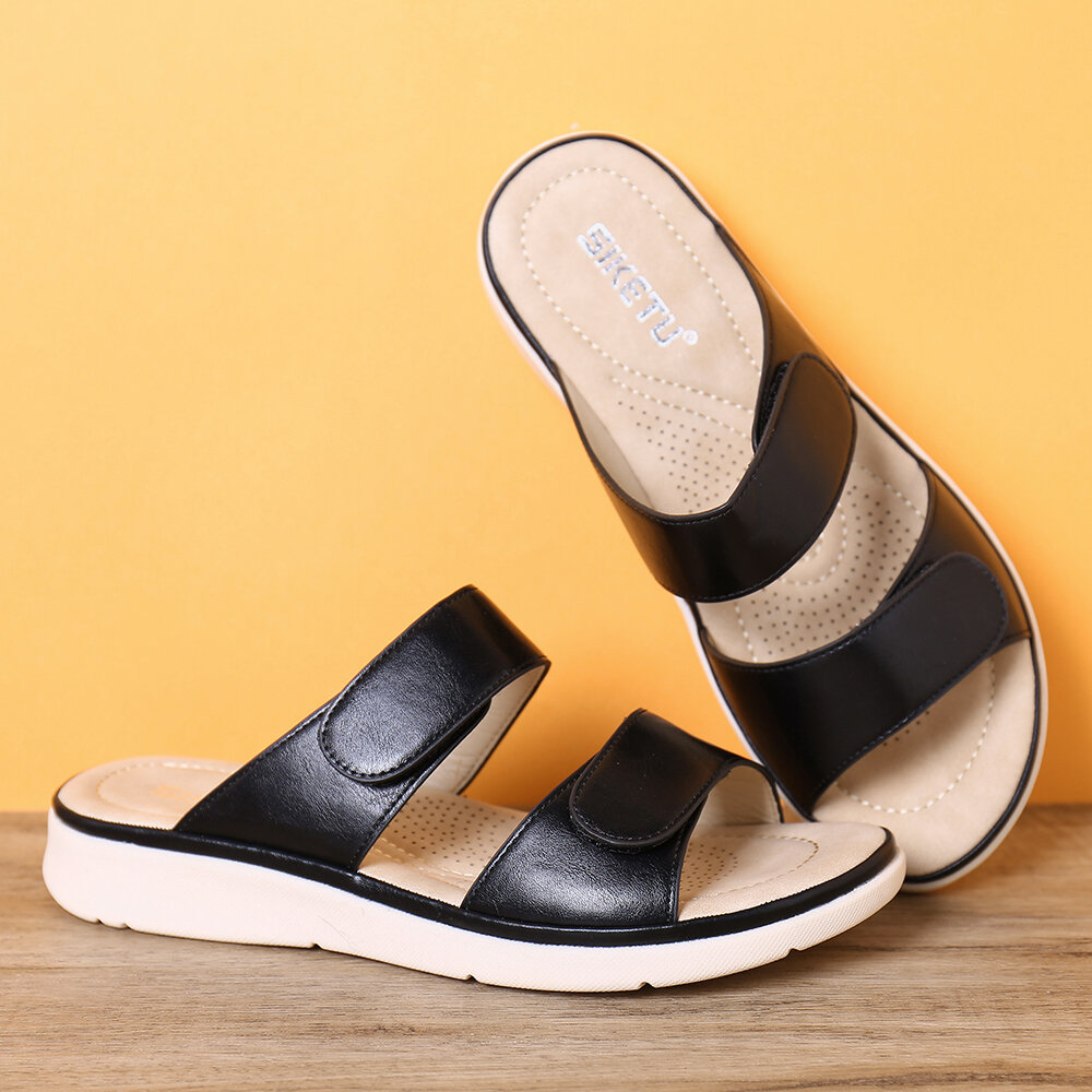 women's summer open toe hook loop sandals