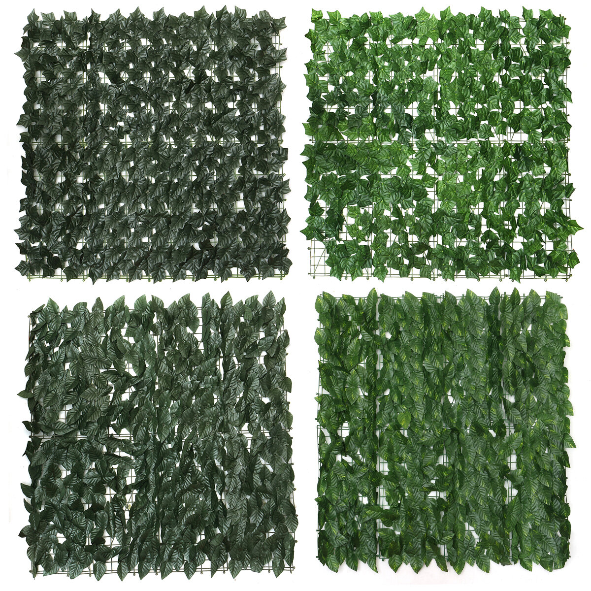 1x1M Artificial Faux Ivy Leaf Privacy Fence Screen Hedge Decor Panels Home Garden Outdoor