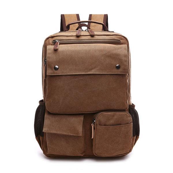 

Мужчины холст большой емкости путешествия молния многофункциональные плечи рюкзак сумка