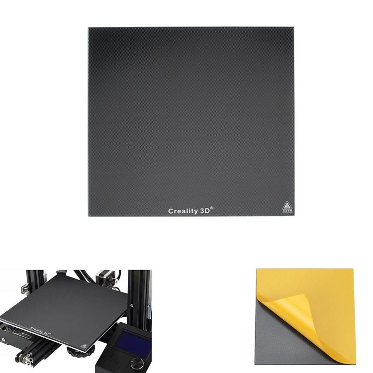 

235*235mm Ultrabase Black Carbon Silicon Crystal Glass Hot Bed Plate Heated Bed Platform For Ender-3 3D Printer Part