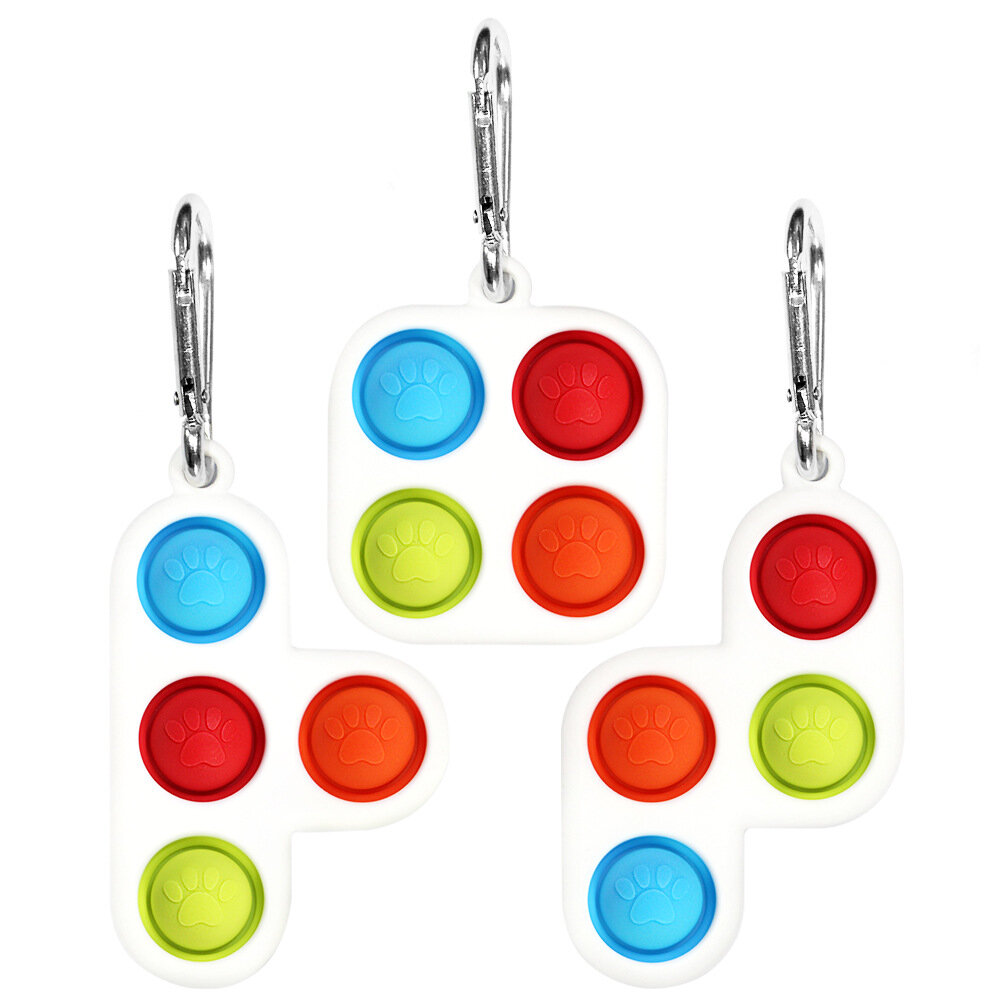 Fidget Bubble Toy Set Angst Stress Reliever Bordspel Sensorisch Eenvoudig Dimple Siliconen Puzzel Sp