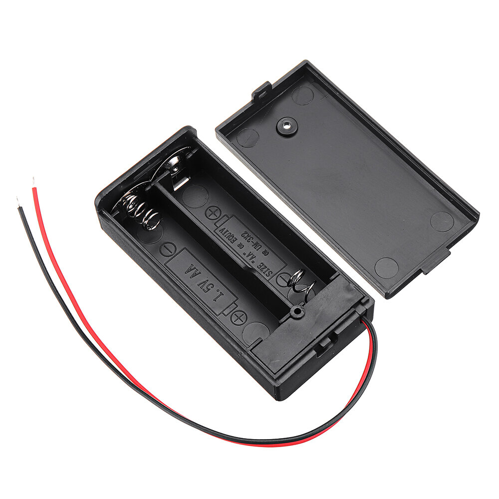 2 slots AA-batterijvak Batterijhouderbord met schakelaar voor 2 x AA-batterijen DIY-kit Koffer