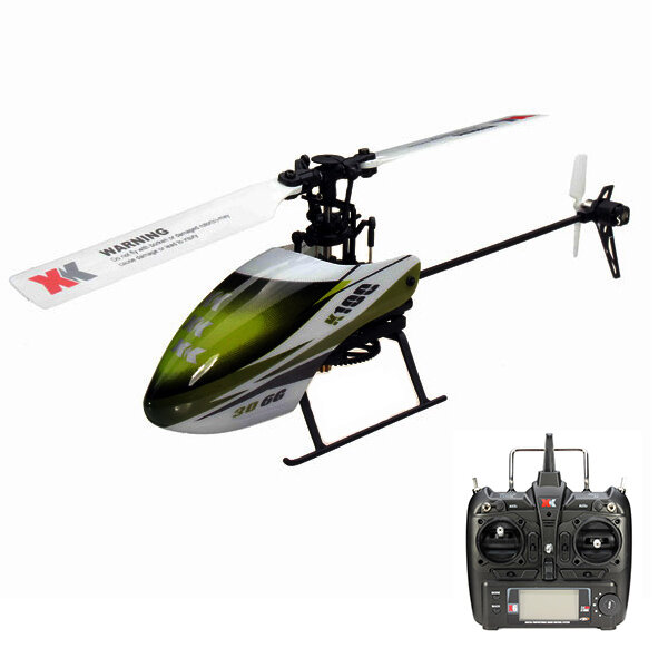 XK K100 Falcom 6CH Flybarless 3D6G-systeem RC Helicopter RTF