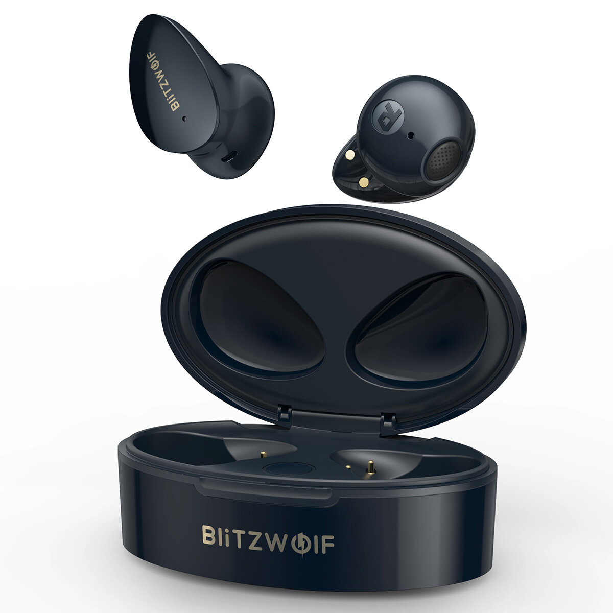 BlitzWolf® BW-FPE2 TWS Earphone bluetooth Earbuds 13mm Large Drivers AAC HiFi Sound 20h Long Endurance Half-in-ear Headp