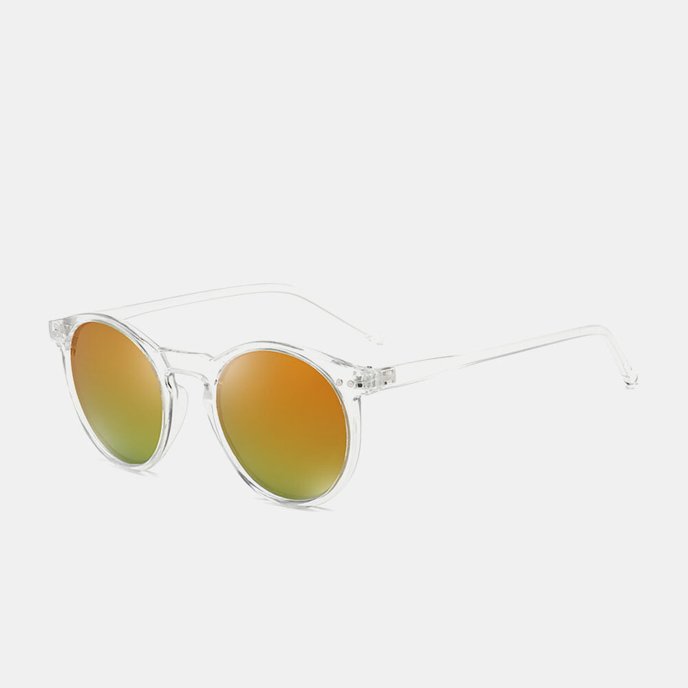 Unisex Gradient Lens Transparent Full Frame Polarized UV Protection Coated Sunglasses