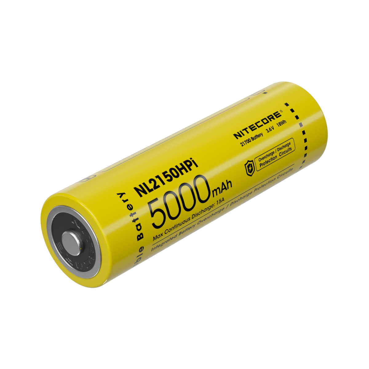 1 Stks NITECORE NL2150HPi 21700 Li-Ion Batterij 5000 mAh 15A Type-C USB Opladen Oplaadbare Batterij 