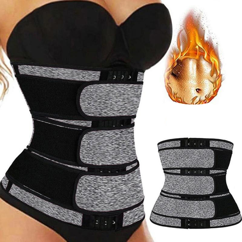 Fitness Waist Belt Shaperwear Bodysuits Corset Sport Tummy Control Strap Slimming Sweat Fat Burning Belt