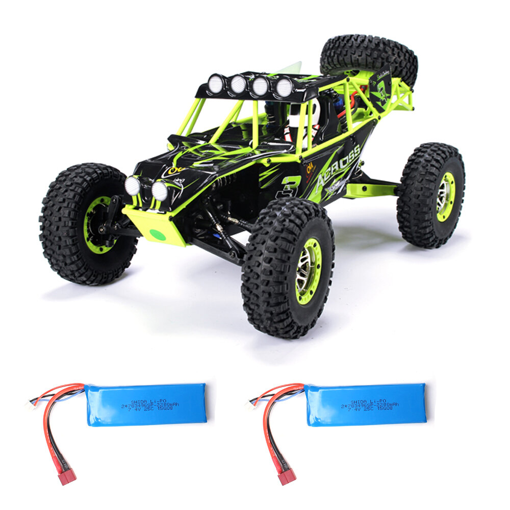 WLtoys 10428 1/10 2.4G 4WD 2 Batteries