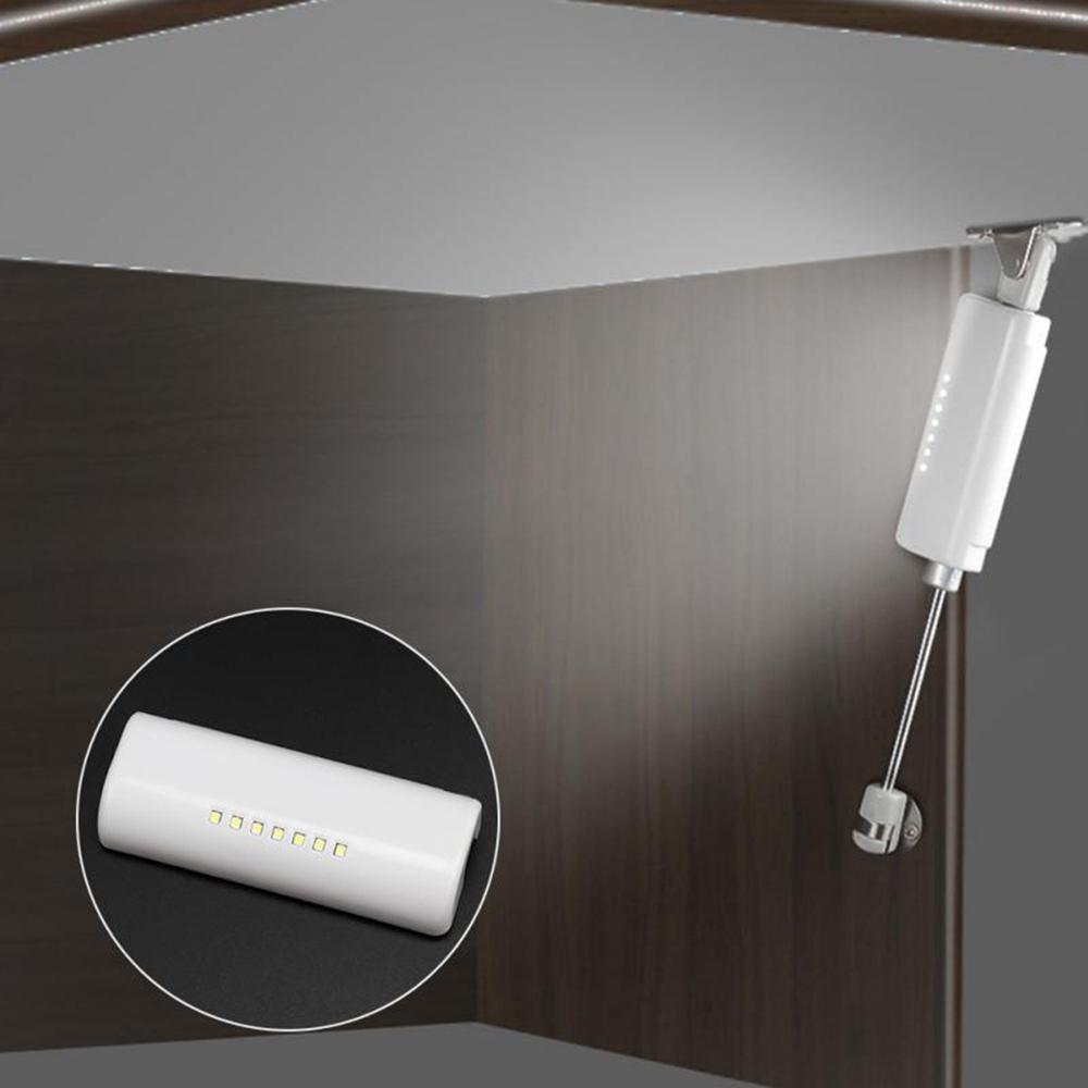 Battery Pir Motion Sensor Inner Hinge Cabinet Light 7 Led Night