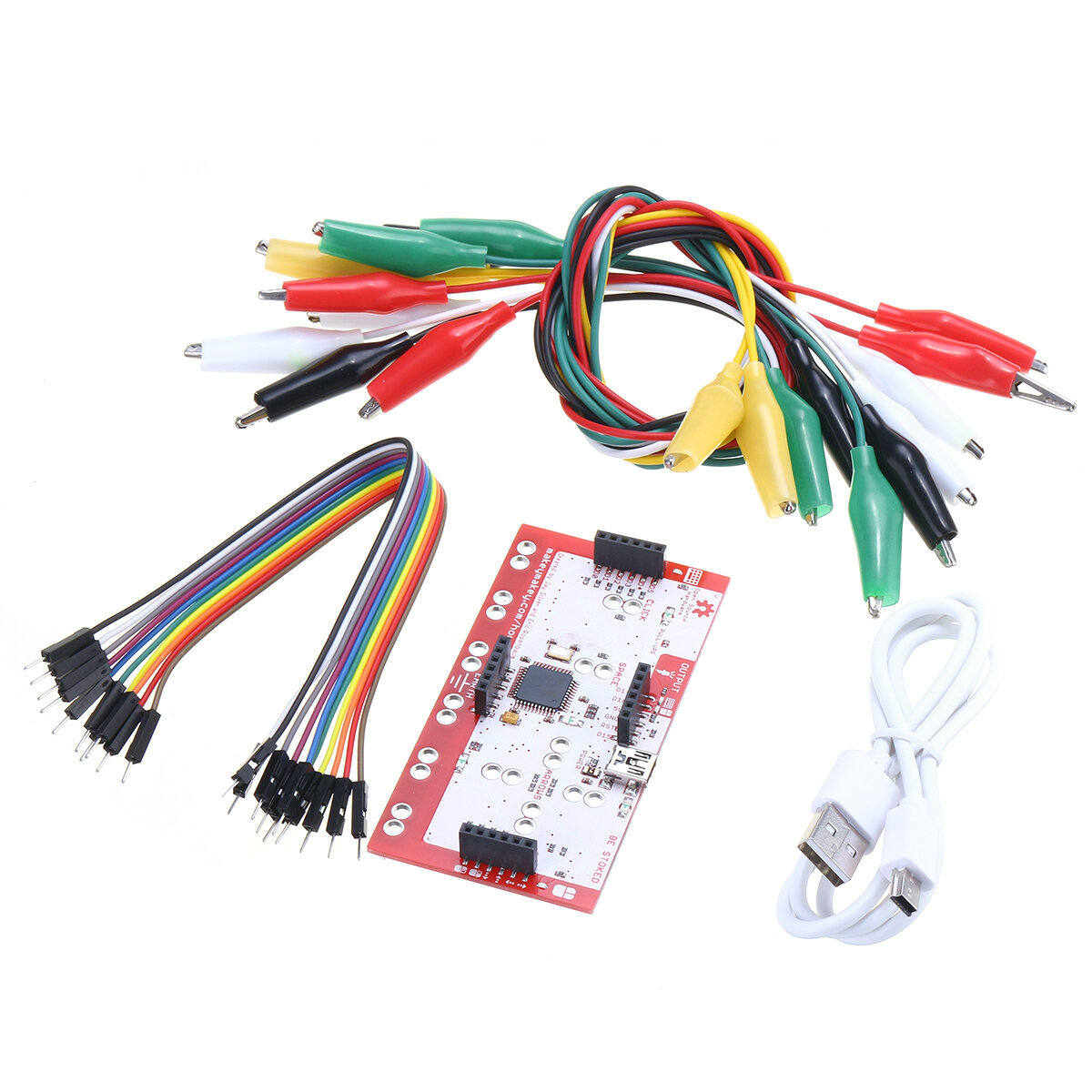

Alligator Clip Jumper Wire Standard Controller Board Kit for Makey Makey Science Toy
