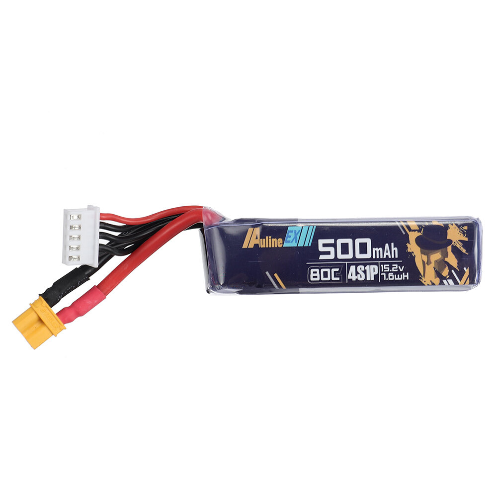 Auline EX 15.2V 500mah 80C 4S HV LiPo-batterij XT30 Plug voor 2,5 inch 3 inch tandenstoker FPV Racin