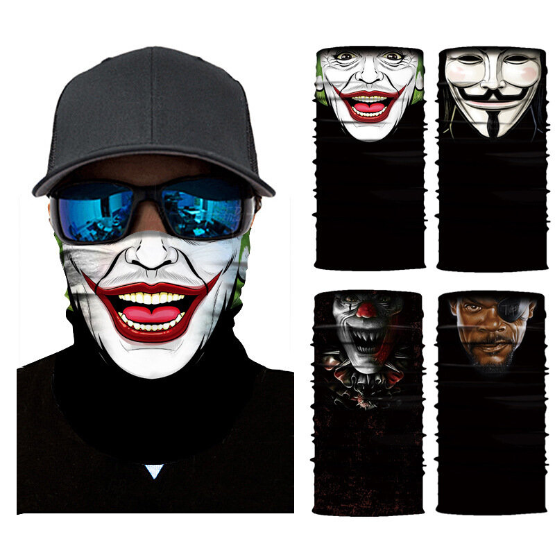 3D digitaal printen Multifunctionele zonstof-bandanas, hoofddoek, masker voor gezichtssjaal, hoofdba