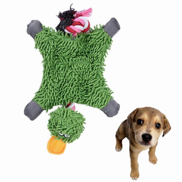 Pet Dog Knot Toy Leuke Papa Duck pluche Chew Toy Duurzaam Rope Toy Pet Supplies