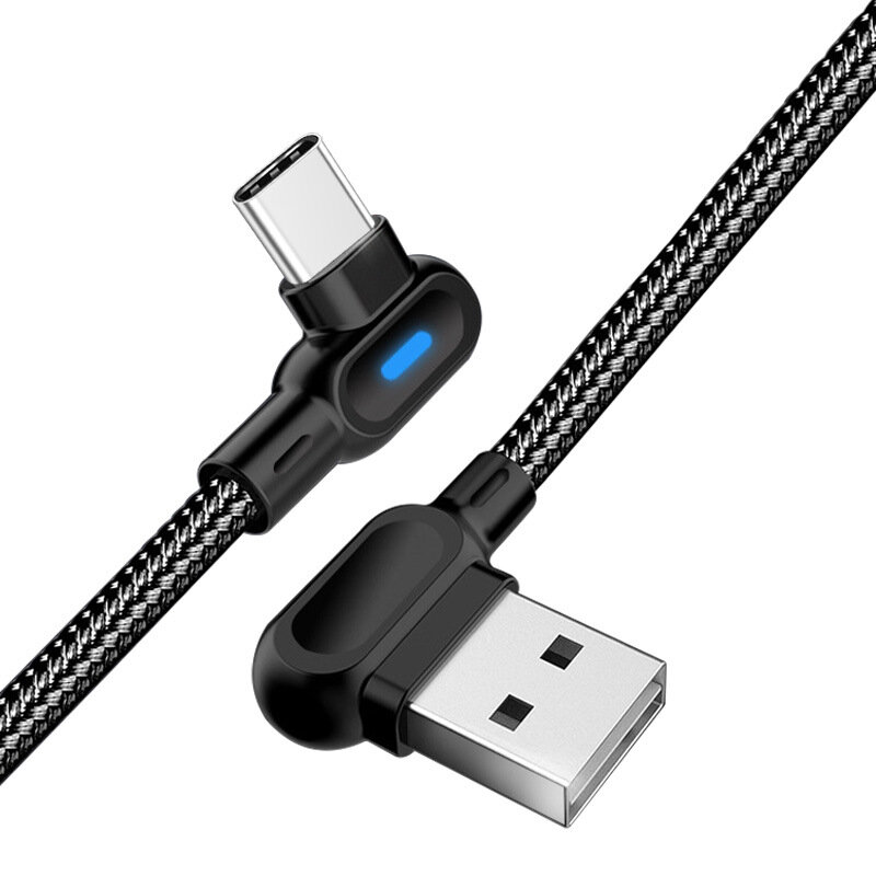

2.1A USB-A to Type-C Cable Fast Charging Data Transmission Nylon Braided Core Line 1M/2M Long for Samsung Galaxy S23 for