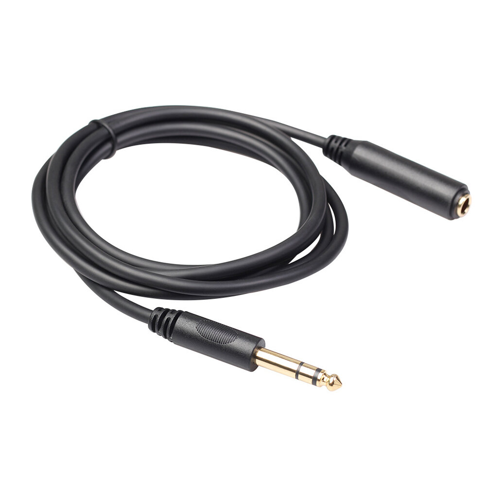REXLIS 6.35mm Male to 6.35mm Female Audio Cable 1.8m 3m 4.5m 6m Audio Extension Line Connector Stereo Jack Three Core fo