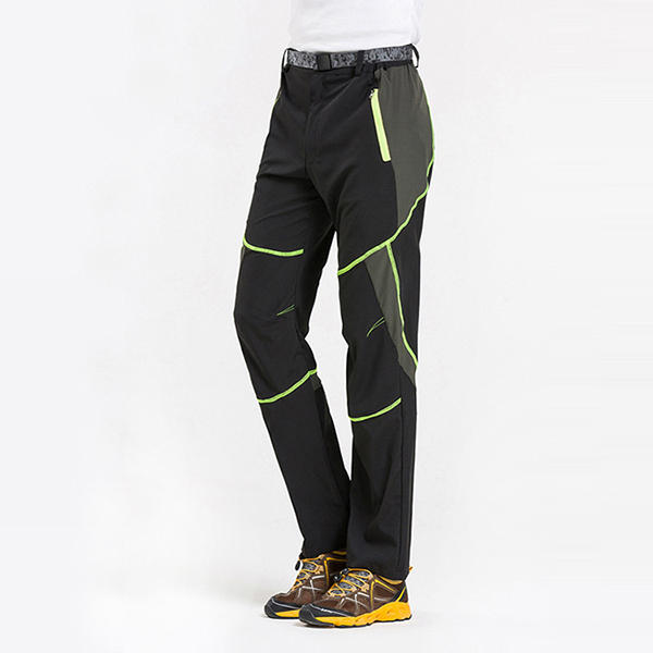 mens spring outdooors quick drying stitching sport-pants waterproof ...