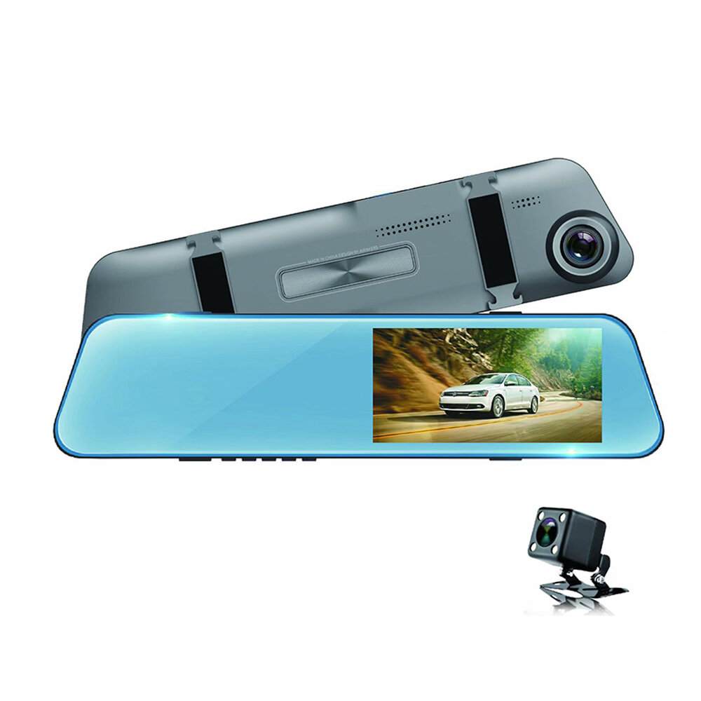 Karylon T803 4.5 Inch 2.5D Touch Screen Dual Lens Dash Cam 1080P Full HD Car DVR 170 Degree Dashcam Video Recorder