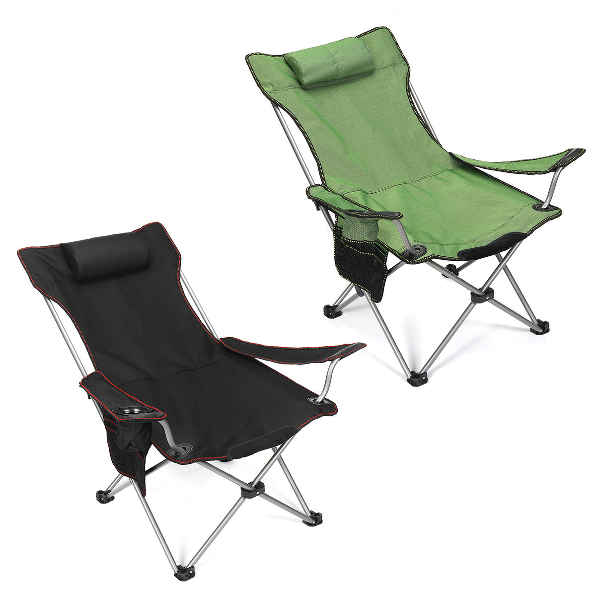 Camping Folding Chair Lightweight Portable Fishing Seat Picnic BBQ Beach Hiking Recliner Stool