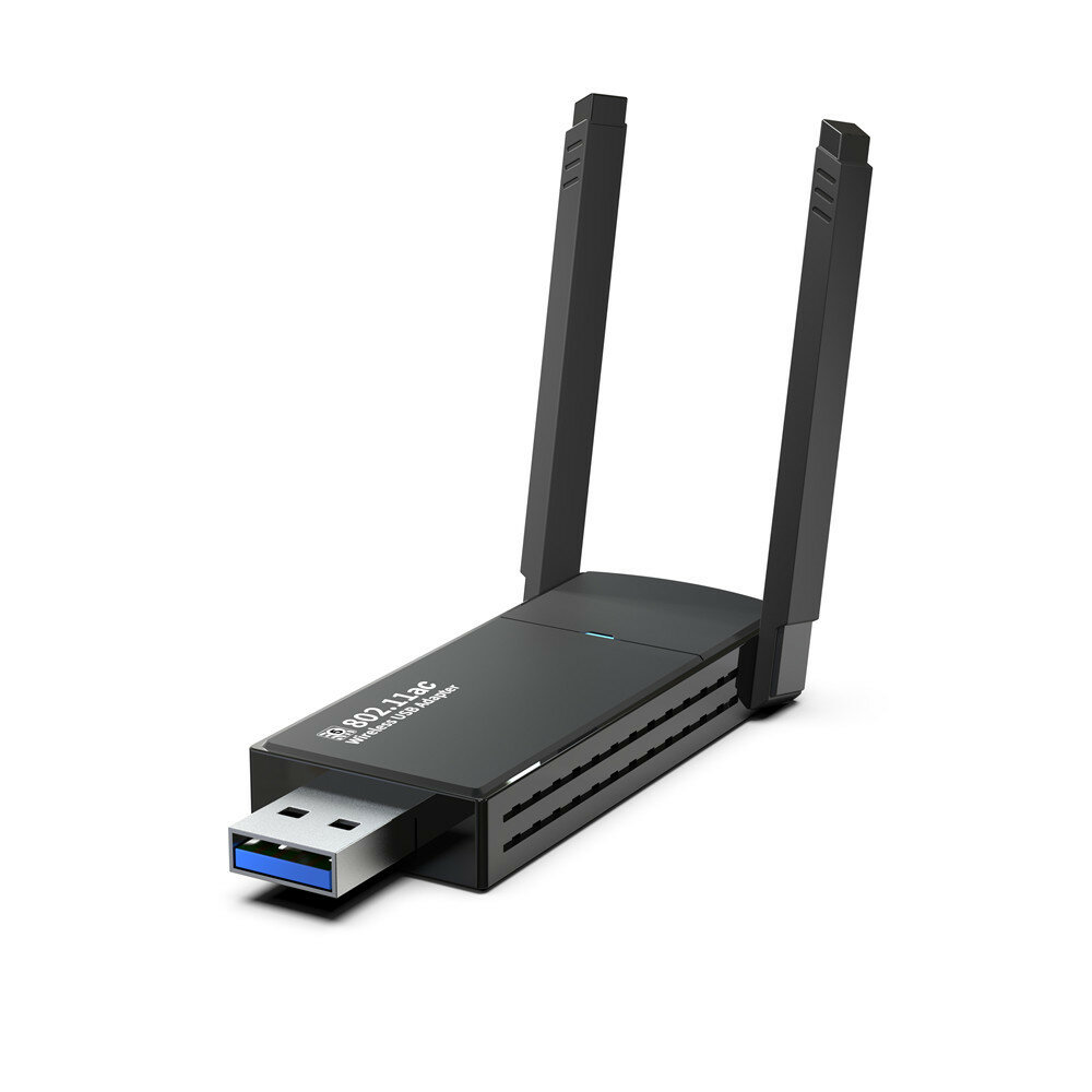 1300M Dual Band Gigabit 5G USB draadloze netwerkkaart Computer Drive-free wifi-ontvanger