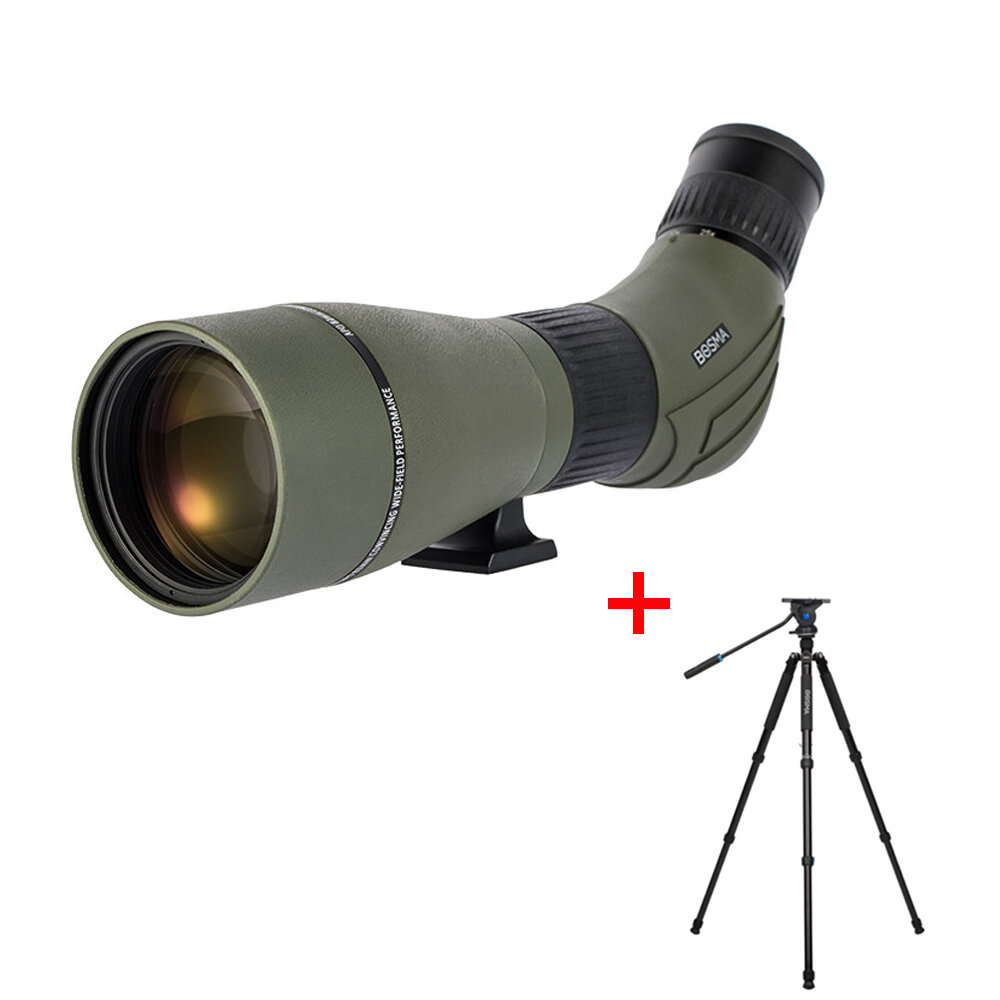 BOSMA 202B02 30-60x95 Telescópio de visualização FMC HD Telescópio de fotografia profissional Monóculo de observação de pássaros com tripé Acampamento para caça ao ar livre