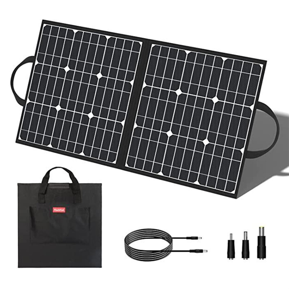 [Russia Direct] FlashFish 50W 18V Portable Solar Panel 5V USB Foldable Solar Cells Outdoor Power Supply Camping RV Travel