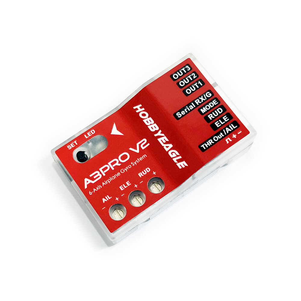 HobbyEagle?A3?Pro?V2?6-Axis?Gyro Flight Controller Ondersteuning PWM/PPM Ontvanger Voor Delta-wing V
