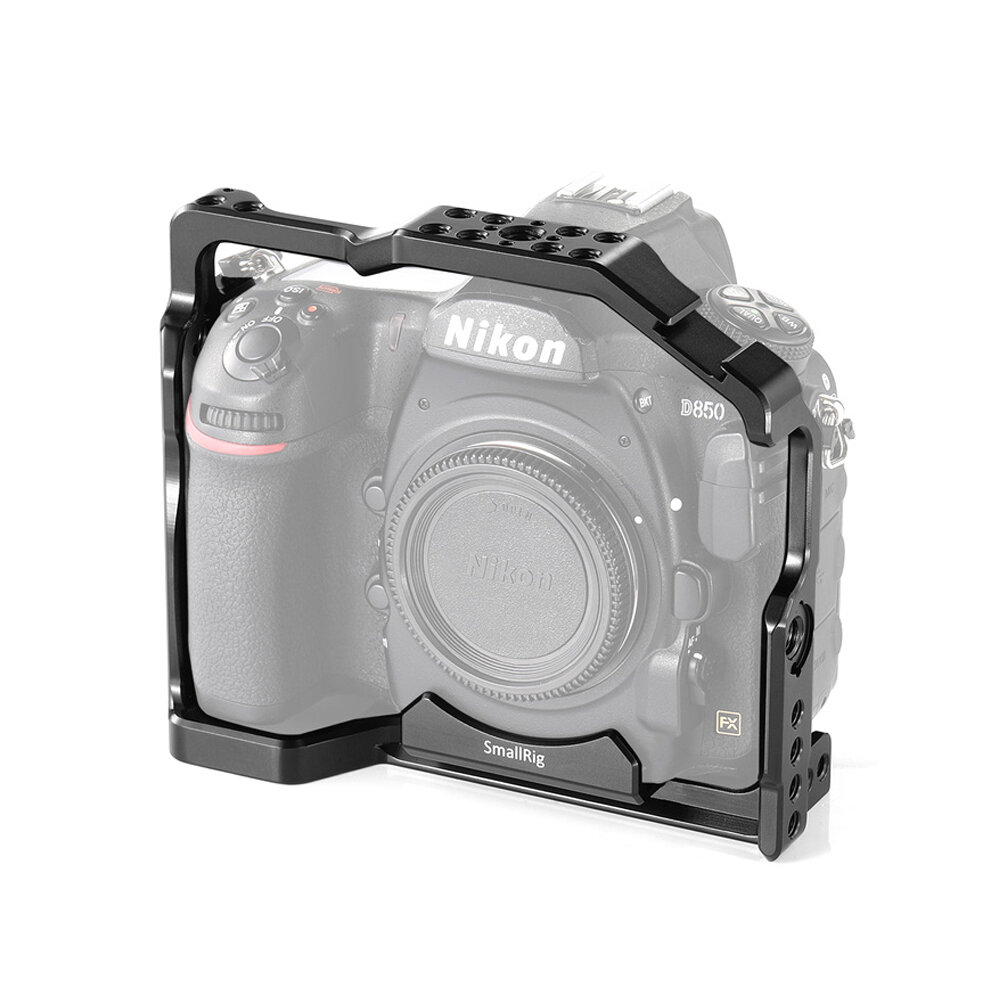 SmallRig 2129 D850 DSLR Camera Kooi voor Nikon D850 Met Koude Schoen Mount Arri Lokaliseren Gaten vo
