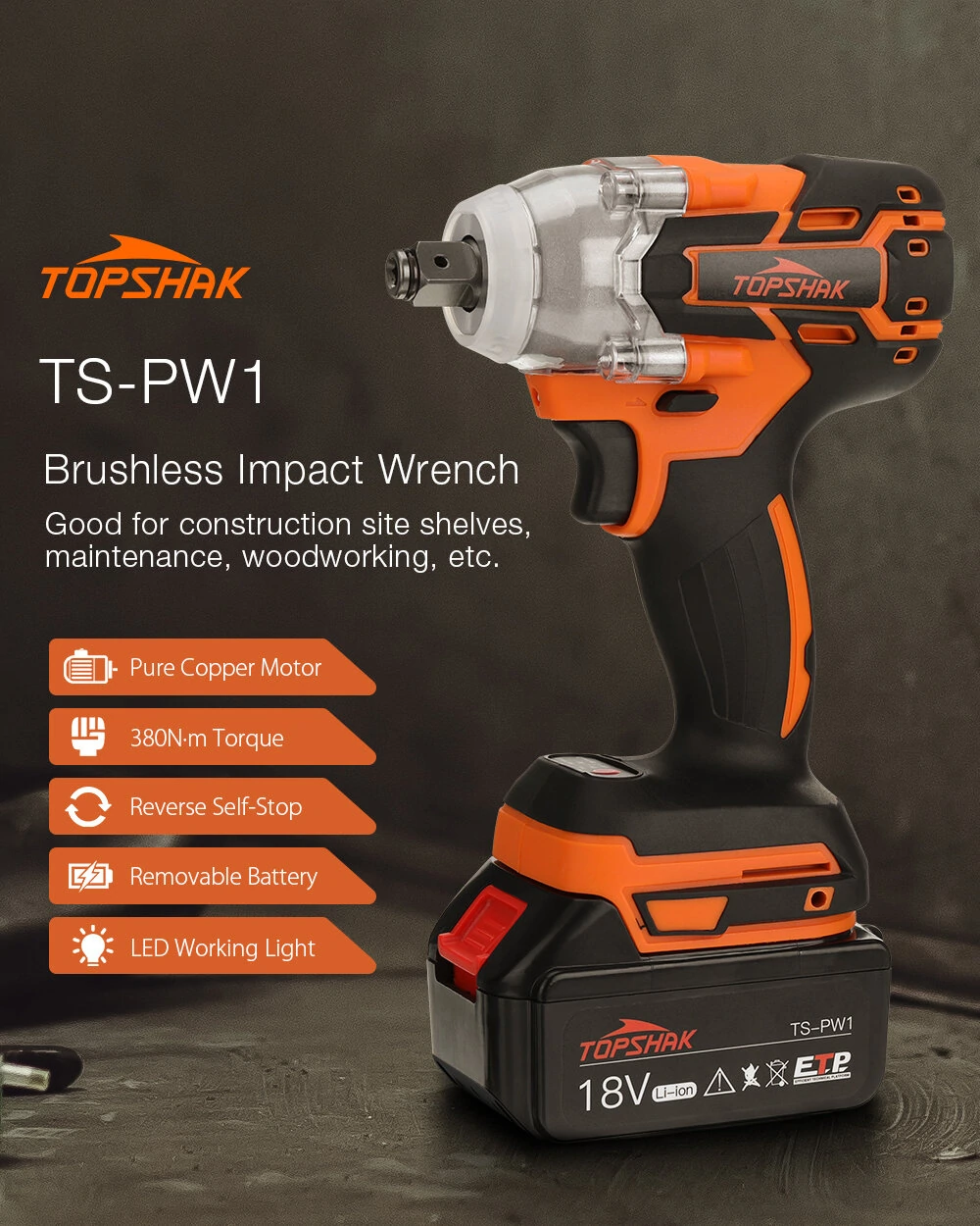 Topshak TS-PW1 - screws with impact and doesn't cost much