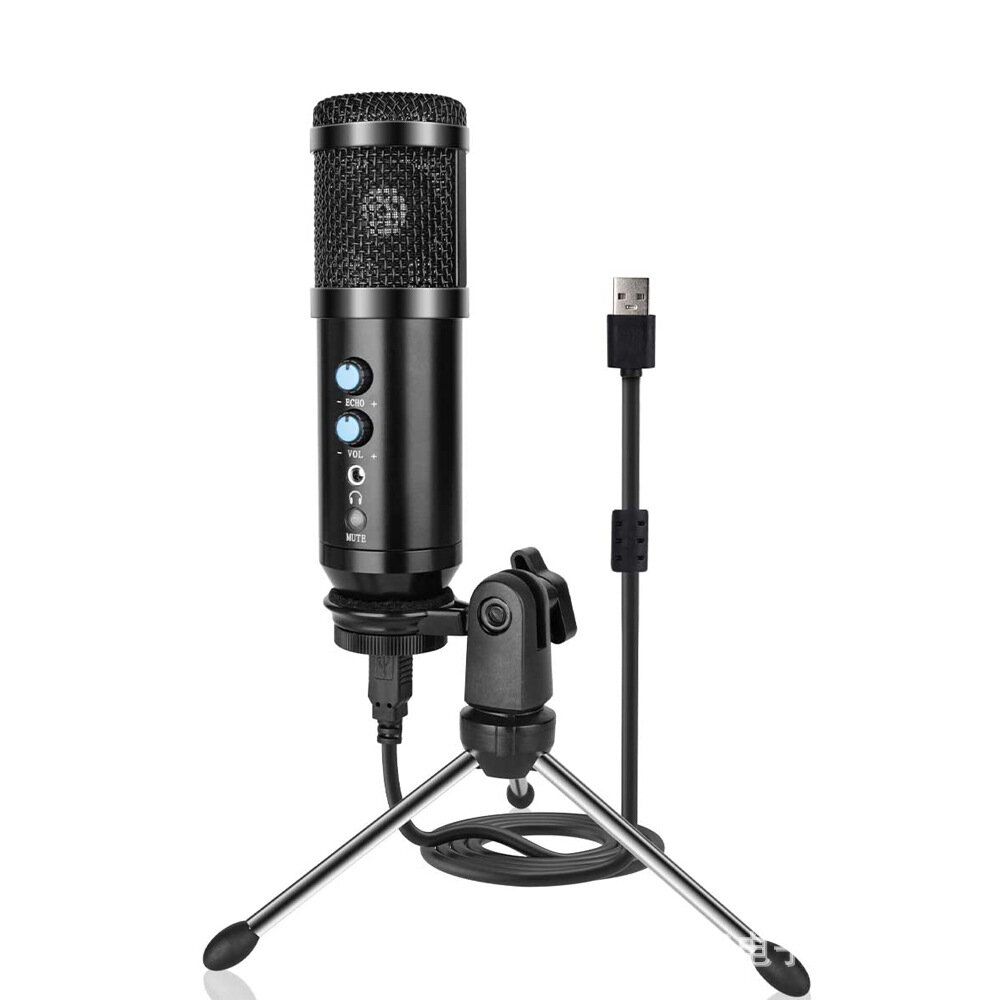 

Bakeey Professional USB-900 Condenser Microphone Studio Karaoke Micro Recording USB Microphone with Tripod