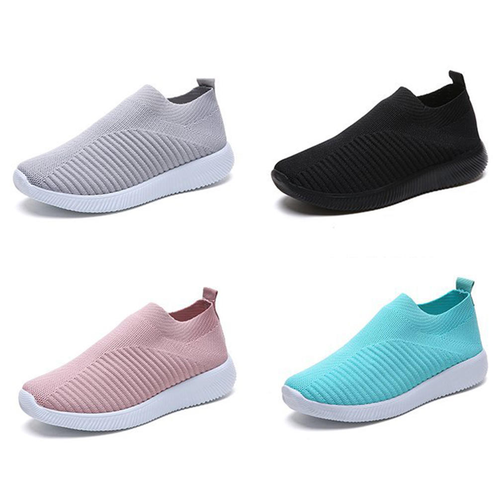 TENGOO Kadın Rahat Ayakkabılar Kadın Plus Boyutu Nefes Örgü Slip-on Kadın's Vulkanize Ayakkabı Bayanlar Sneakers Yeni Bahar Yaz Koşu