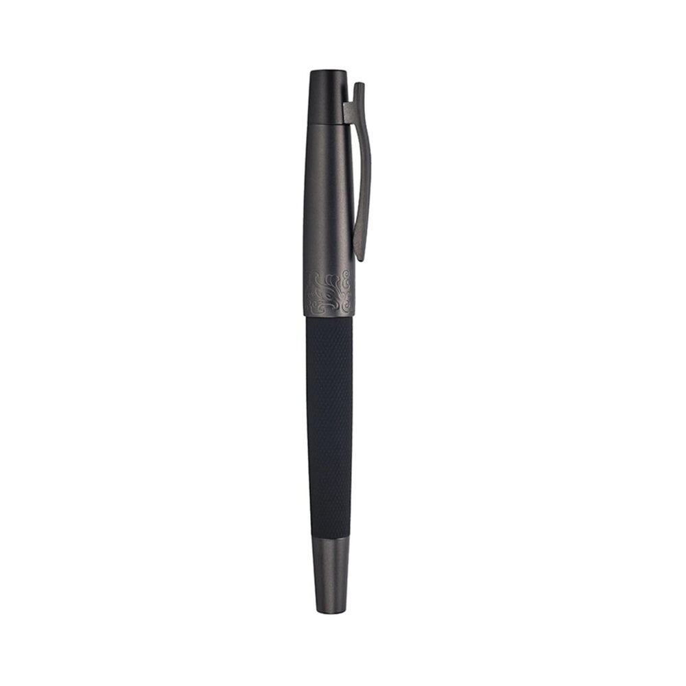 0405mm Black Metal Fountain Pen Titanium Black EFBent Nib Pen Cap Clip Excellent Business Office Gift Stationery Sup