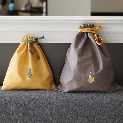 Plastic Drawstring Bag Gift Wear Rope Pocket Travel Bag Storage Lanyard P0F8