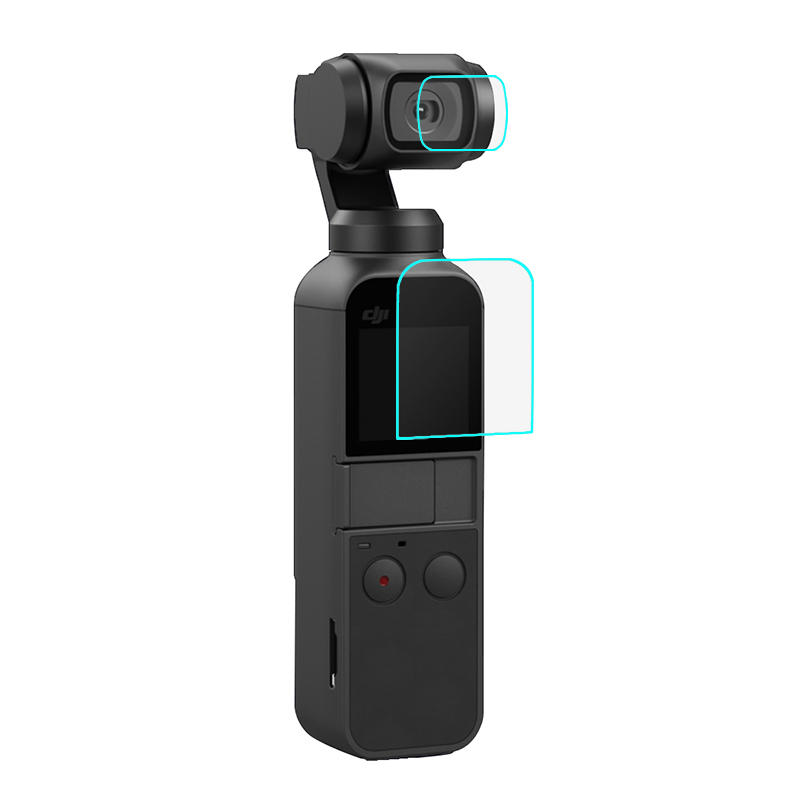 

3шт PULUZ PU376 Экран Объектив Защитная защитная пленка из закаленного стекла для DJI OSMO Pocket Gimbal камера