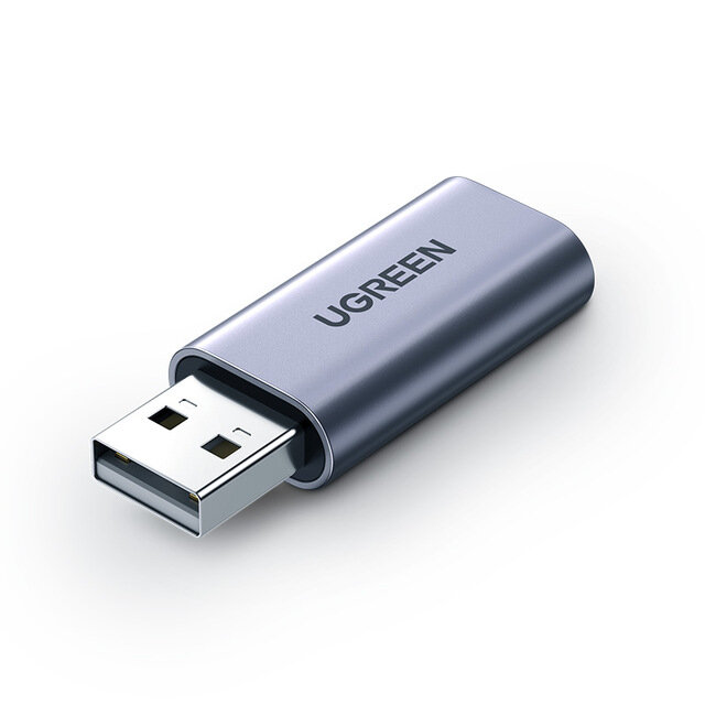 

Ugreen аудио адаптер 3,5 мм аудио конвертер USB звуковая карта 2 в 1 Наушник Микрофон для игр