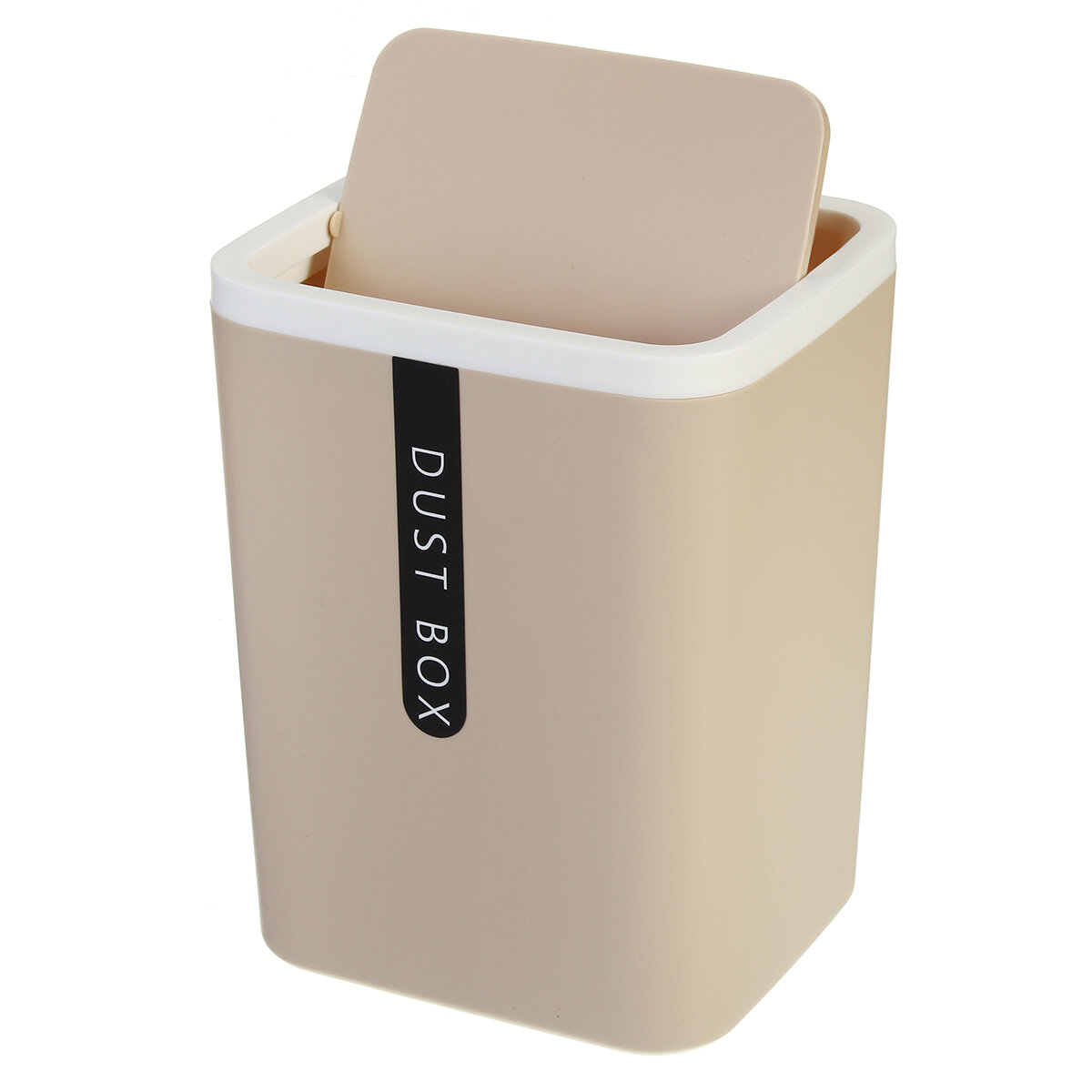 

Japanese Desktop Trash Can Mini Office Plastic Swing Cover Storage Bin Waste Bins for Room Tea Table Kitchen Bedroom