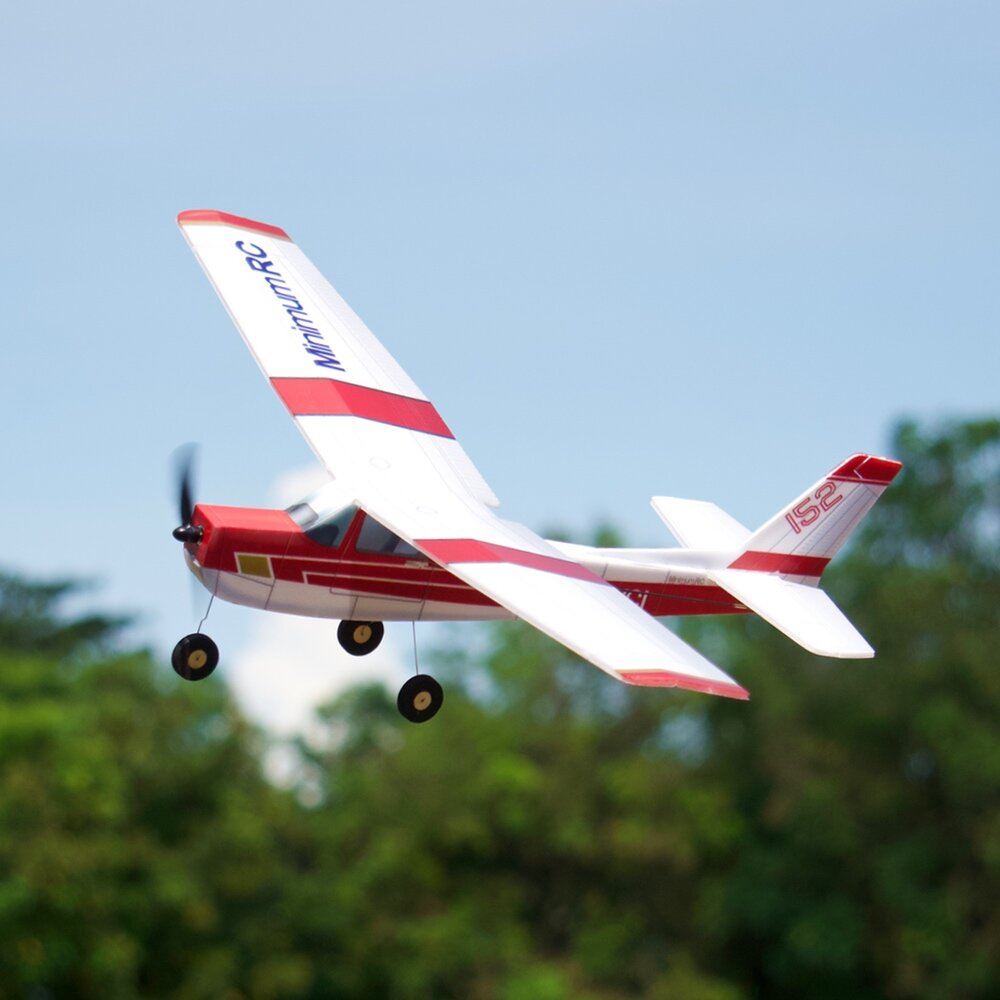 MinimumRC Cessna-152 Lava Red 360 mm spanwijdte KT Foam RC vliegtuig KIT + motor