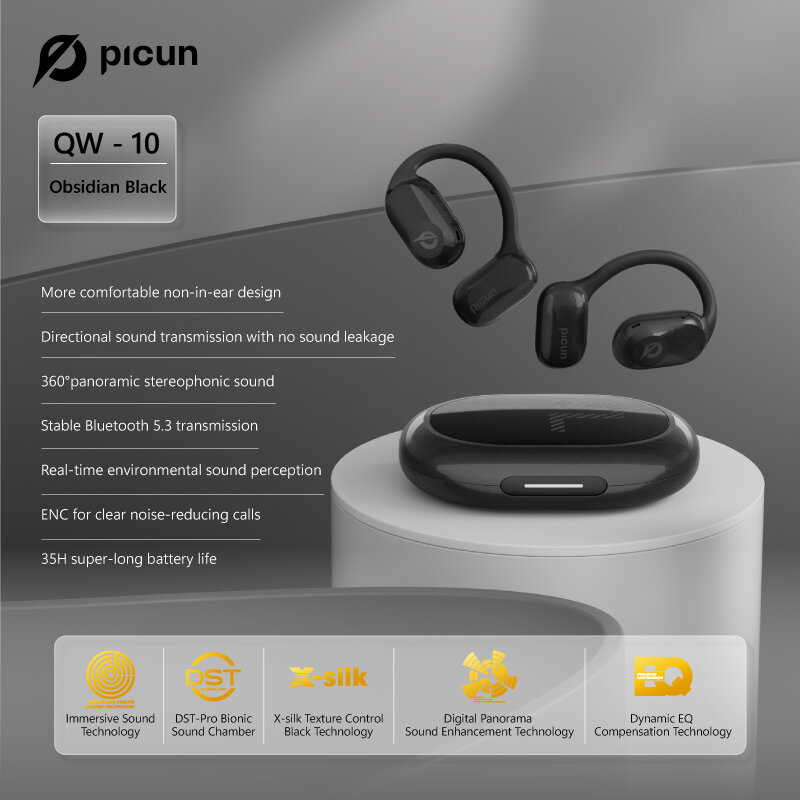 best price,picun,qw,air,conduction,ows,earbuds,discount