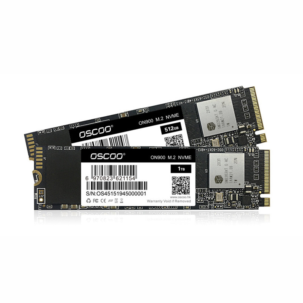 OSCOO ON900 M.2 2280 NVMe 1.3 PCIe Gen3*4 SSD harde schijf 128GB/256GB/512GB/1TB 3D Nand Flash Solid