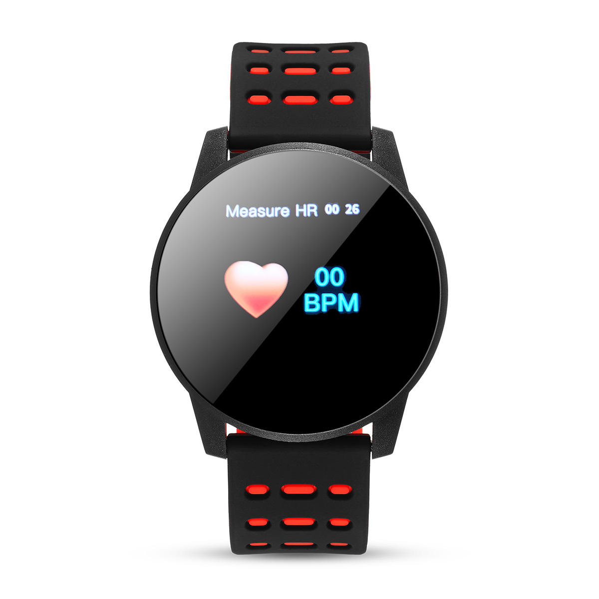 

Bakeey 1.3' Color Screen Heart Rate Blood Pressure Oxygen Monitor Waterproof Social Message View Smart Watch
