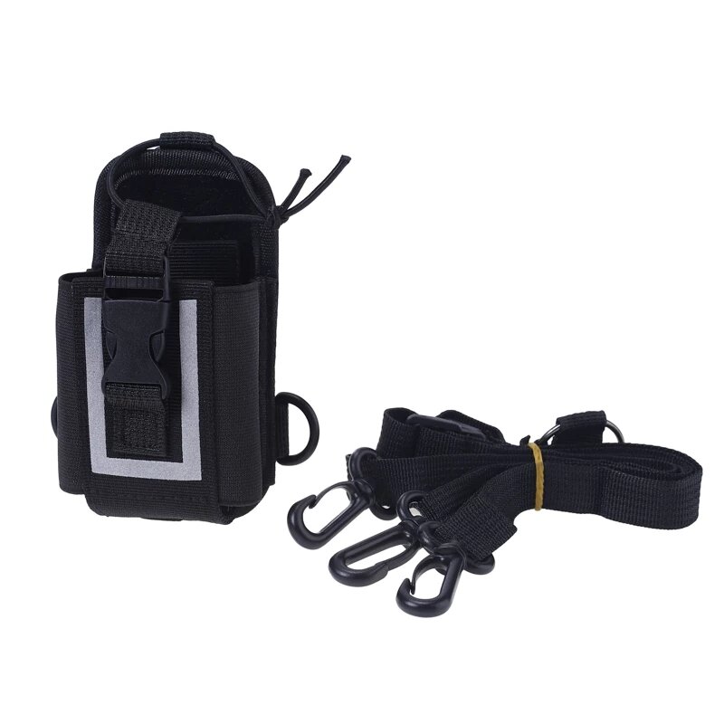 2PCS Big Nylon Carry Case with Fluorescent Cover Holder for Kenwood Walkie Talkie BaoFeng UV-5R TYT Yaesu Mototrola Hyte