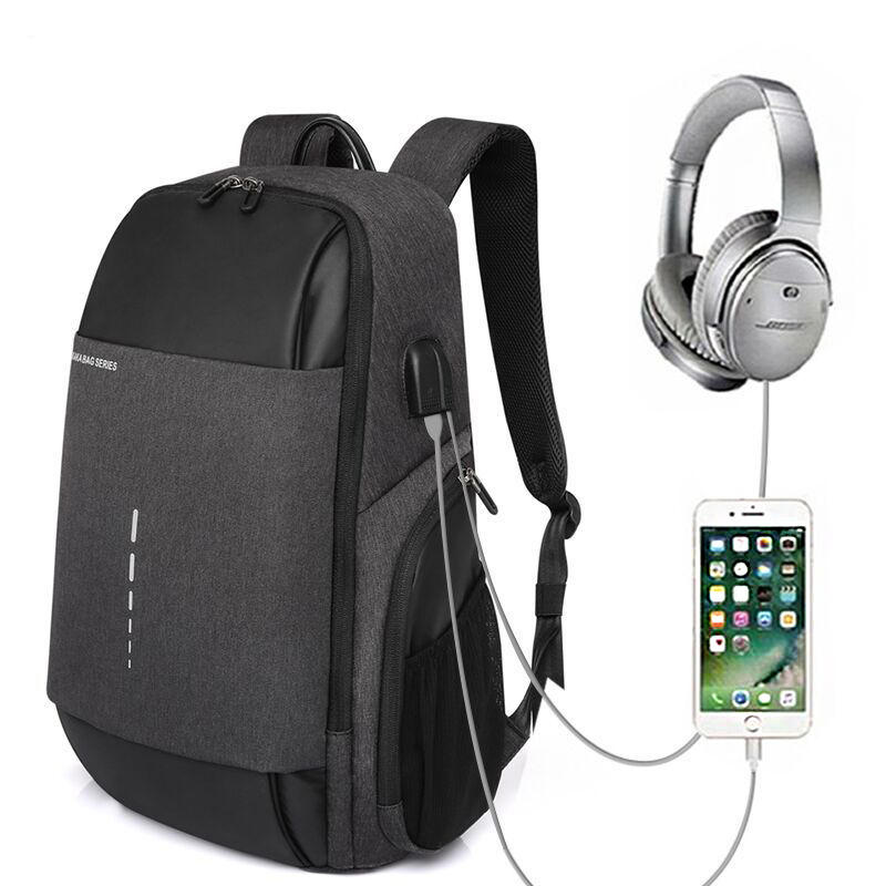 USB Sırt Çantası Hırsızlık Önleyici Omuz Çantası 15.6 İnç Laptop Çantası Kamp Yolculuk Çantası Okul Çantası