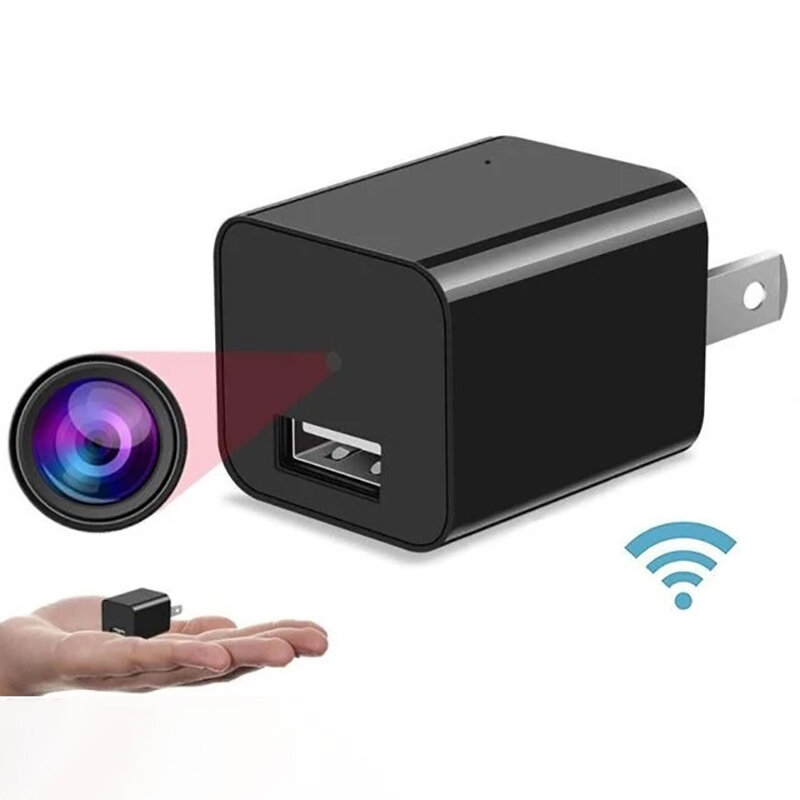 1080P Camera Charger Wireless Mini USB Charger Camera Moving Detection 1A Fast Charge Security Camera Portable Camera Po