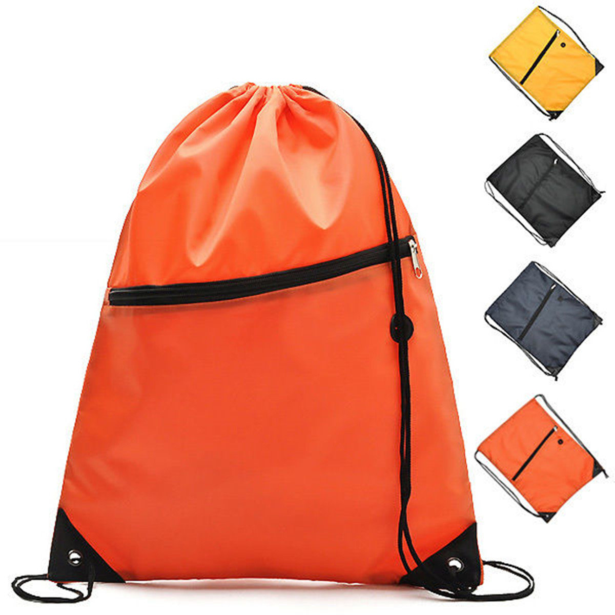Mochila mochila escolar com cordão para acampamento ao ar livre, esportes infantis
