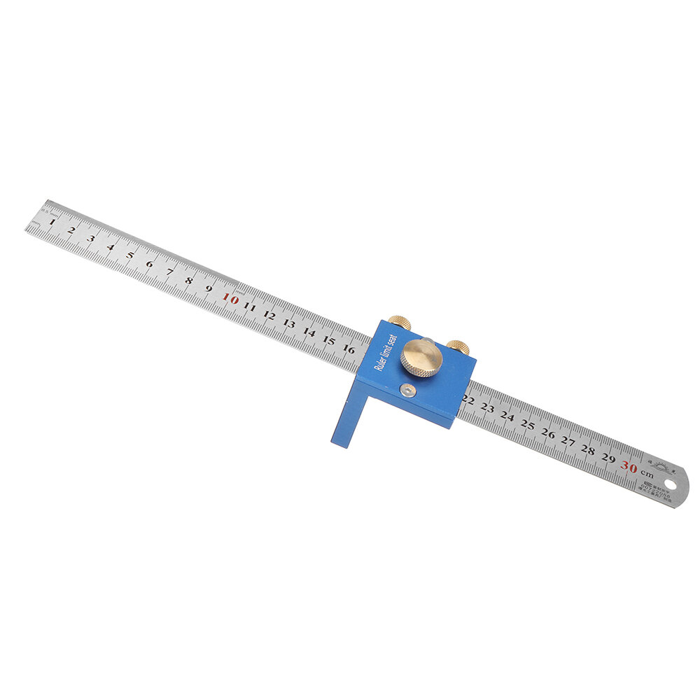 30CM/12IN Metric Line Drawing Ruler 90? Line Ruler Woodworking Right Angle Ruler Woodworking Measuri