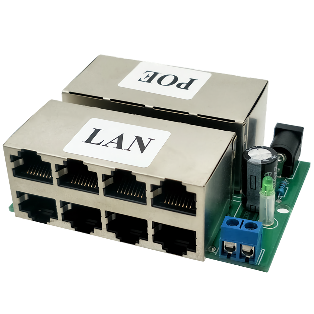 4/8 Poorten PoE Injector Module Passieve Adapter Power Over Ethernet 4 LAN + 4 POE (8 LAN + 8 POE) D