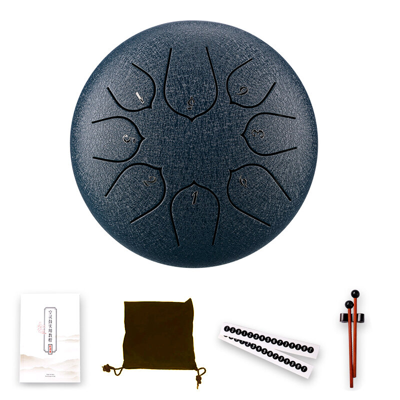 

Steel Tongue Drum 6 Inch 5 Tune 8 Notes Handheld Tank Drum Ethereal Hand Pan Drum Musical Percussion Instruments
