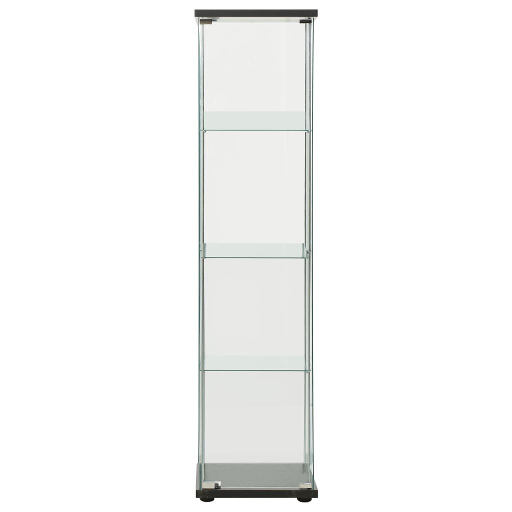 Storage Cabinet Tempered Glass White