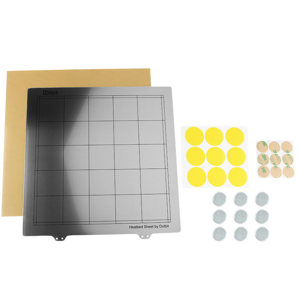 

300*300mm Heated Bed Platform Hot Bed Steel Plate with Circular Magnet + Magnetic Sticker + PEI Sheet for 3D Printer