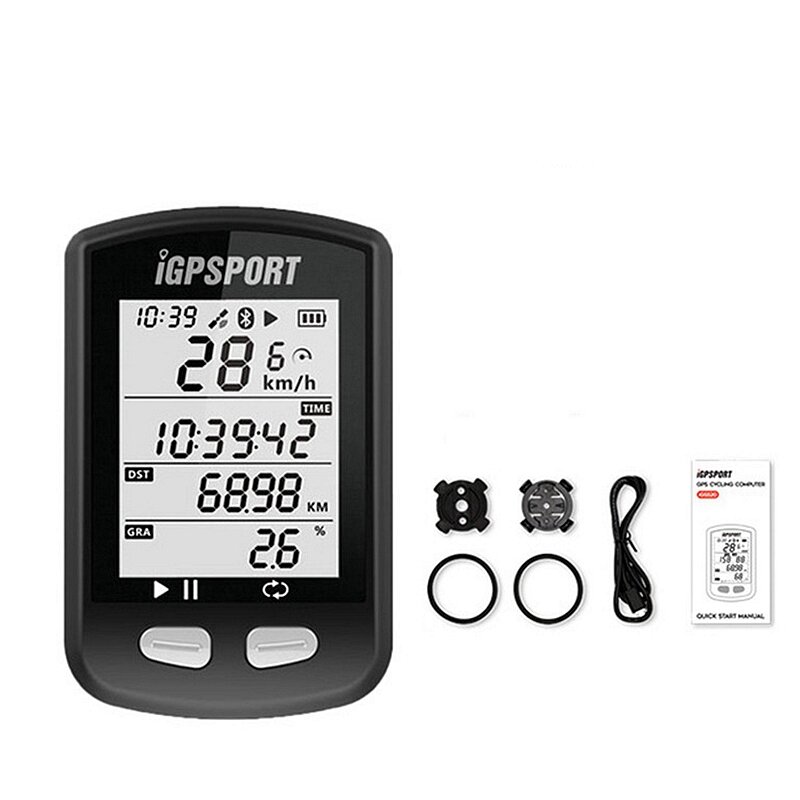 iGPSPORT iGS10S Bike Cycling Computer With ANT+ Wireless bluetooth 5.0 Heart Rate Monitor And Speed Cadence Sensor Conne