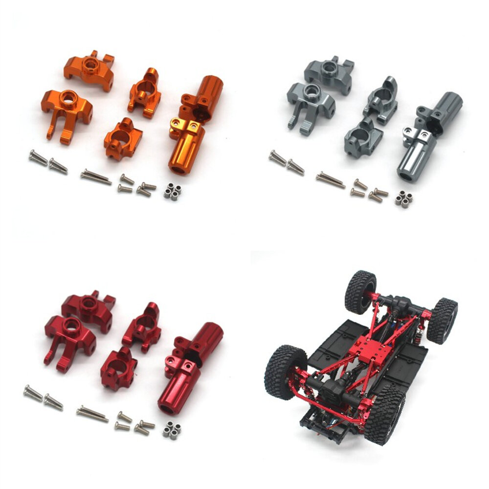 

Upgraded Metal Steering Cup C Hubs Rear Wheel Seat Parts Full Set for MN128 MN86S G500 1/12 RC Car Vehicles Models Spare